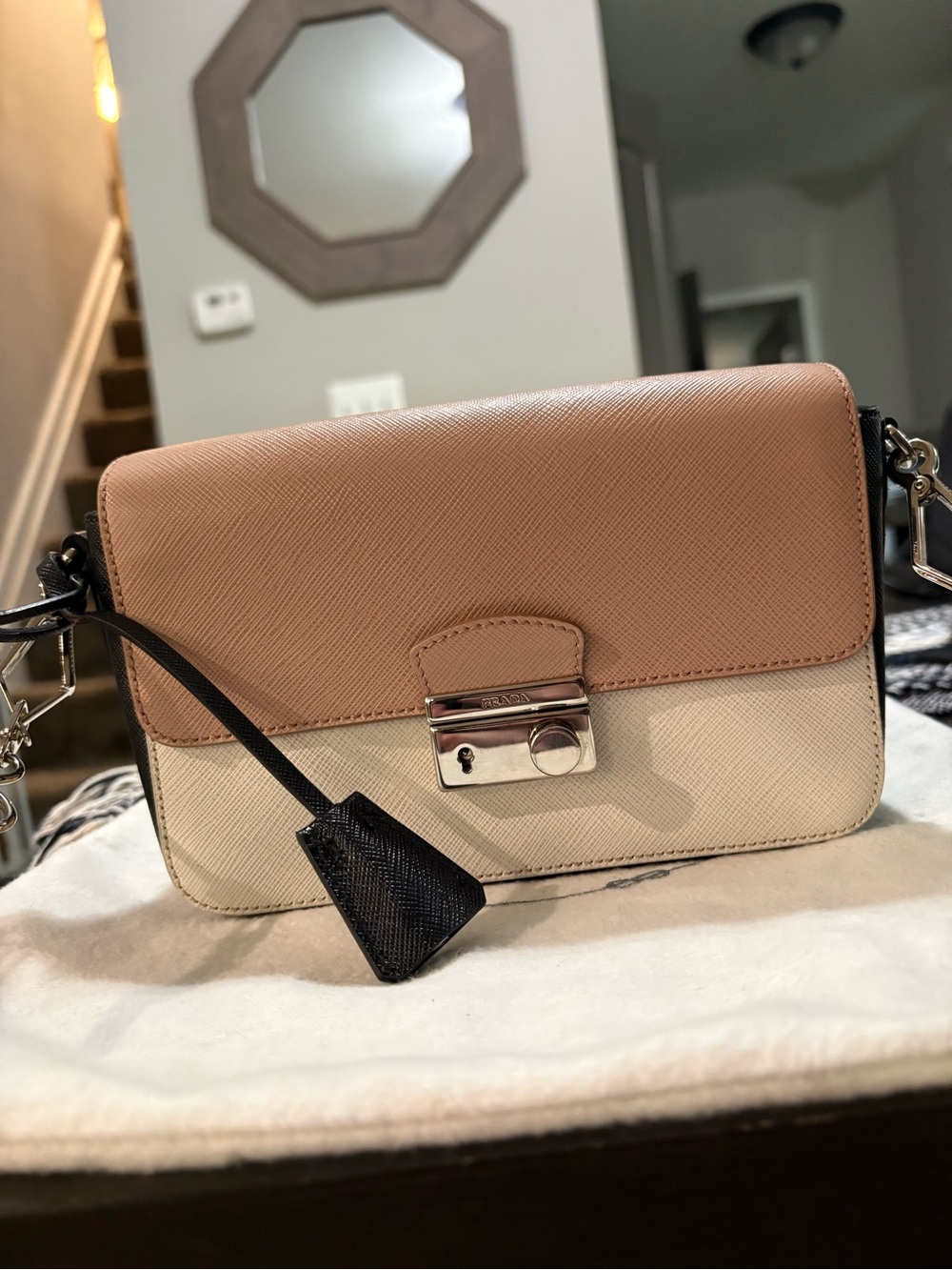 Prada Tricolor Saffiano Sound Bag